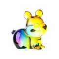 Iriserende kristallen muis figuur met regenboog verloop voor elegant interieur decor. - Varken (Pig) / 54*45*62mm (102g) / Veelkleurig