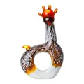 Elegante handgemaakte glazen girafbeeldje met vlekken voor artistieke woonhuisdecoratie - Hert / 10.5*4*18CM
