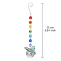 Rainbow crystal suncatcher with hollow butterfly charm and 25cm length measurement - Colorful Butterfly Style 4