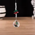 Festlicher Weihnachts-Kristallkugel-Hänger mit Baum-Anhänger für Heimdekoration - Weihnachts-Lichtkugel (Mit Baum Anhänger)