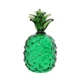 Dekorative grüne Glas-Ananas-Figur mit Kristalltextur für modernes Heim-Desktop-Dekor - Ananas / 4.5*8cm / Grün
