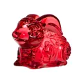 Ruby red crystal rabbit figurine zodiac animal ornament for modern home desktop decoration - Solid Red