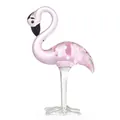 Figurine élégante de flamant rose en verre pour une décoration de bureau maison raffinée - Pois Roses - Parallèle