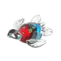 Vue détaillée d'une magnifique figurine de tortue en verre coloré faite à la main d'art - Tortue de Mer Millefiori