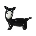Handmade black glass donkey figurine ornament for car dash or home office decor gift - 60*24*44mm 34g / Black Tilting Head Donkey