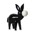 Exquisite handmade black and white glass donkey figurine for home or car decoration - 63*24*63mm 44g / Black Chubby Forward Donkey
