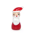 Figura en miniatura de Papá Noel de cristal hecha a mano para decoración navideña - Papá Noel - Barba Blanca Nieves / 25.6x21.7x50mm