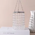 Detalle de atrapasol de cristal de lujo con cuentas facetadas y colgantes elegantes - Estilo de 38 Cuentas Afiladas / Colgantes de metal