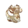 Exquisite amber gold crystal dragon figurine with gold foil accents for luxury home decor - Champagne Cartoon Dragon
