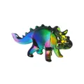 Colorful iridescent glass triceratops figurine crystal dinosaur home decor ornament - Triceratops Figurine / Multicolor
