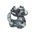 Elegant smoky grey crystal PiXiu dragon figurine ornament for light luxury home decor - Plated Gray Cartoon Dragon