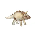 Amber colored glass triceratops dinosaur figurine for home decor ornament - Triceratops Figurine / Champagne