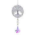 Atrapasol decorativo del árbol de la vida con prisma de cristal para decoración de jardín - Estilo Árbol de la Vida