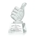 Thumbs up crystal trophy award with 'Best Brother' engraving for home gift decoration. - Best Brother