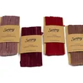 Vintage red 1cm velvet ribbon assortment for DIY crafts and Christmas wreath decoration - Single Roll Pack