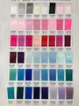 Comprehensive 48-color swatch chart for high-quality 100% polyester satin ribbons - 0.6cm*100 Yards