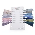Carta de colores de cintas de seda 100% pura con 14 tonos elegantes para accesorios de pelo - Estilo (5280#) / 6.3cm x 4.57m