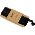 Premium 1cm single-sided black velvet ribbon spool for DIY crafts and luxury gift wrapping - Flocked Ribbon (7585#) / 1cm x 5 Yards / Black