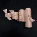 Juego de elegantes cintas de seda rosa en cuatro anchos para bricolaje y regalos - Estilo (#4452) / 3.8cm x 5 Yards / Rosa Claro