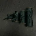 Cintas de seda verde oscuro hechas a mano con bordes sin rematar para decoración de bodas - Estilo (#4969) / 2cm x 5 Yards / Verde Oscuro