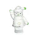 Exquisite clear crystal Santa Claus figurine with green accents for Christmas home decor - Crystal Santa Claus / 62*28*81mm / Green