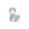 Graziosa statuina di serpente baby in cristallo iridescente per arredamento zodiaco lusso - Baby Serpente Grasso / 61.5*95mm / Aurora boreale