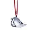 Clear glass bird suncatcher pendant with red hanging cord for home garden decoration - Bird Hanging (Smoky Gray)