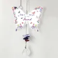 Attrape-soleil papillon en acrylique avec perles de cristal colorées et texte d'amitié - Style B Papillon Acrylique-Amis Allemands