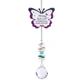 Magnifique attrape-soleil papillon en cristal avec un message chaleureux pour grand-mère. - Style A-Grand-mère / Environ 450mm