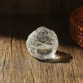 Moderne transparante kristallen lachende Boeddha-figuur voor Zen-stijl huisdecoratie - Ronde Boeddha / Klein (45.8*43*40.5mm)
