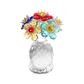 Eleganter bunter Kristall-Sonnenblumenstrauß in facettierter Vase, Wohndekoration - 6 Blumen Wassertropfen Stil (6 Farben) / 57*57*99.5mm