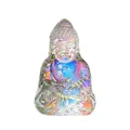 Prachtig iriserend kristallen Boeddhabeeld met een holografische afwerking voor huis - Tathagata Boeddha (AB-kleur) / Klein (50*30.6*74.3mm)