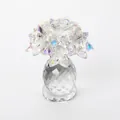 Eleganter schillernder Kristall-Sonnenblumen-Deko mit 6 Blumen für zu Hause - 6 Blumen Diamant Stil / 65*65*94mm / AB-Farbe