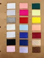 Muestrario de colores de cintas a cuadros para accesorios de cabello hechos a mano - Observación Color / Ancho 1cm (50 Yardas)