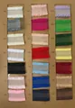 Color swatch card of ruffled chiffon ribbon trim for DIY sewing - Chiffon Ribbon (SRC04) / 1cm x 50 Yards