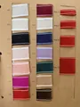 Meerkleurige organza lintmonsters met doorstiksel in diverse breedtes - 1cm * 100 Yards / Kleur #007