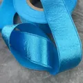 Nastro di raso azzurro di alta qualità con bordo orlato e consistenza morbida e brillante - 1.5CMX10 Yards / blu brillante