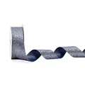 Fonkelend marineblauw glitterlint voor luxe kerst- en bloemengeschenkverpakkingen - 10cm x 10 Yards (Glitter Satijn) / Donkerblauw