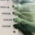 Frayed edge pearl chiffon ribbons in various green shades for wedding bouquets - Chiffon Ribbon (4660)