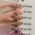 Frayed edge chiffon ribbon color swatches for wedding bouquet decoration and DIY crafts - Chiffon Ribbon (5310)