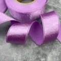 Nastro di raso viola monofacciale di alta qualità con bordi pressati per confezioni. - 1.5CM X 10 Yard (Senza confezione in cartoncino) / Viola