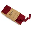 1cm wine red single-sided velvet ribbon for DIY crafts and gift wrapping - Flocked Ribbon (6621#) / 1cm x 5 Yards / Burgundy