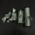 Nastri di seta verde salvia in quattro misure per decorazioni regali di matrimonio - Stile (#5066) / 3.8cm x 5 Yards / verde-grigio
