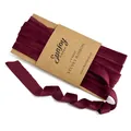 5 yards of burgundy 1cm single-sided velvet ribbon for DIY crafts and gift wrapping - Flocked Ribbon (8422#) / 1cm x 5 Yards / Burgundy
