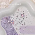 Nail art decoration set with pink heart K9 crystals and various size rhinestones for DIY - Pink Moonlight Gem Box