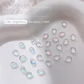 Estrás para uñas en forma de gota iridiscente color sal marina y queso para manicura 6x8mm - Estilo Gota (G1300) / 1 Pieza (G1300 Gota-6x8mm)