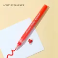 Professional red acrylic paint marker for detailed nail art designs and DIY graffiti - Red