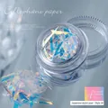 Irregular Aurora laser nail cellophane shards in jar, Style #1 for manicure decoration. - Japanese Laser Style 1#(zqsp0468-01)