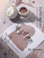 High-density bronze glitter platinum nail gel in a white jar for professional nail art - 5g Pack / 03# Bronze