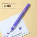 Stylo marqueur acrylique violet professionnel pour le nail art et le graffiti DIY. - Violet